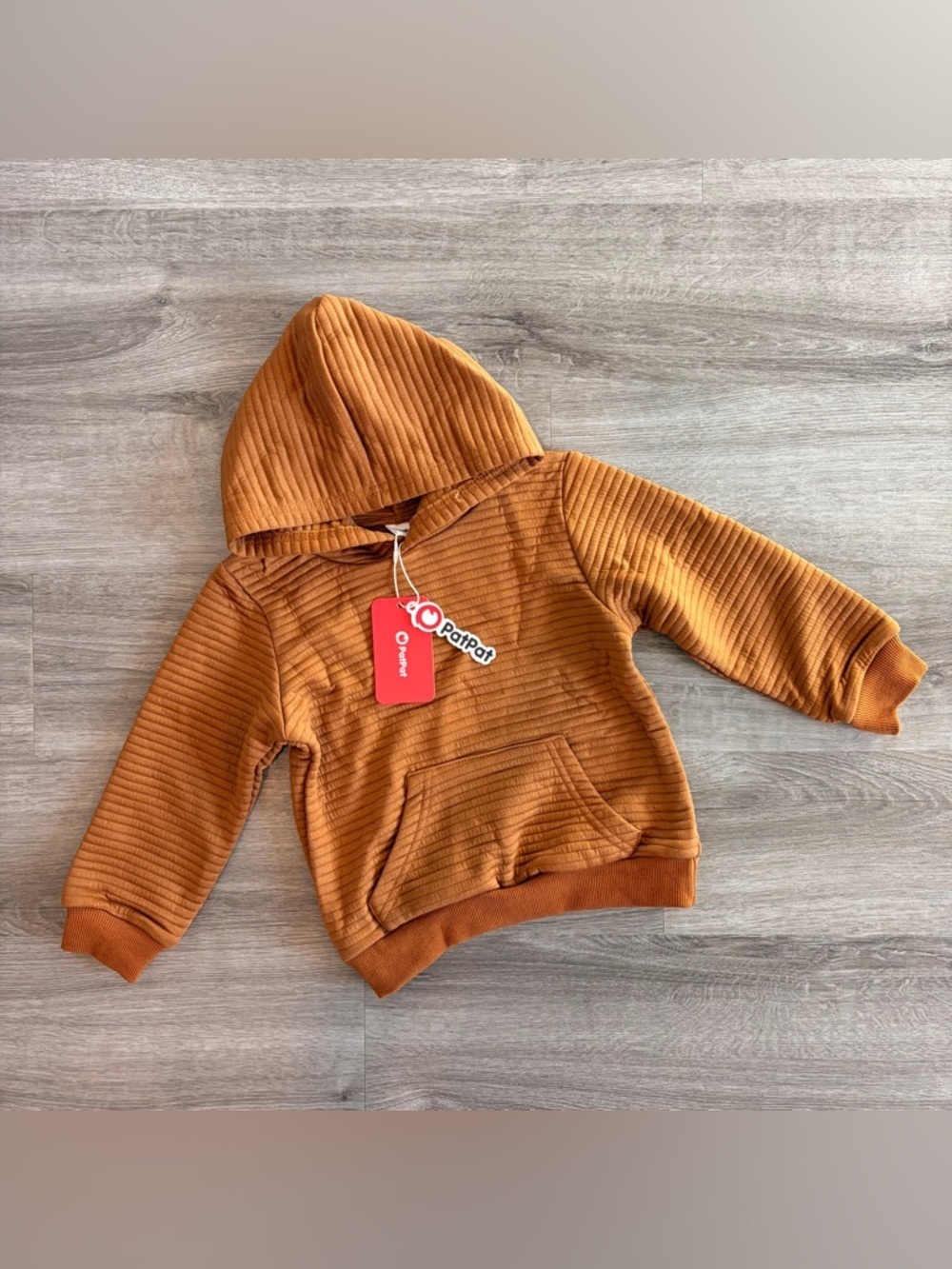 NEW PatPat little boys camel hoodie